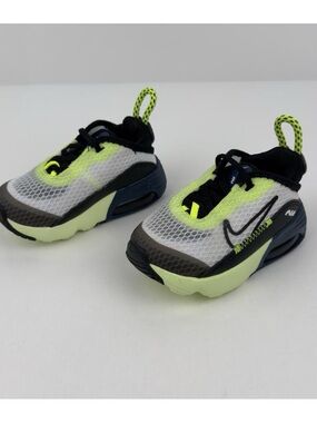 Nike Air Max 2090 Toddler Sneakers 4C Volt Neon Green Black White Baby Shoes